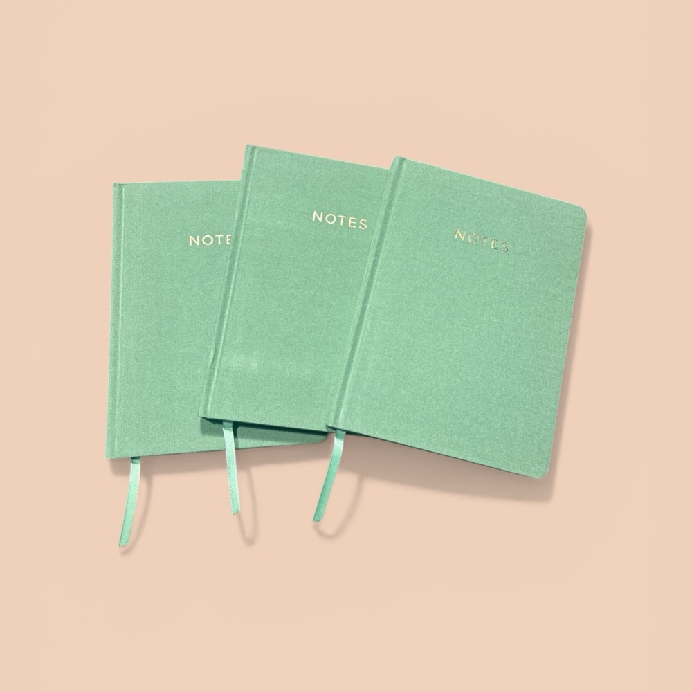 Green Notebooks Set